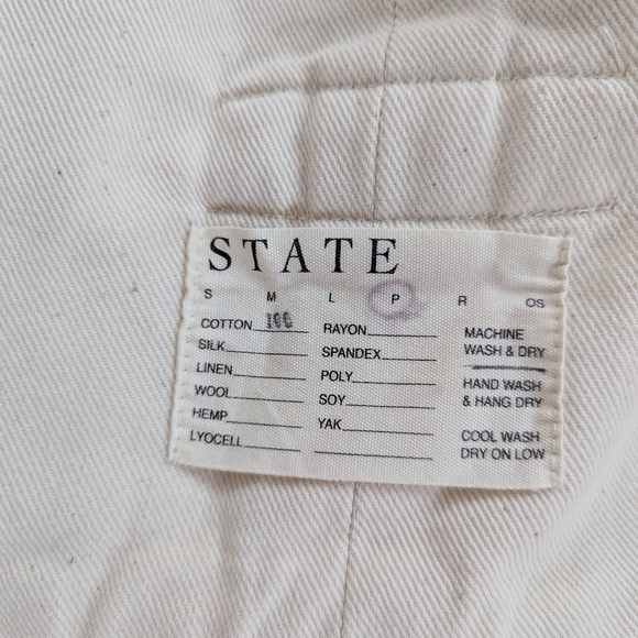 STATE White Canvas Wrap pants - Picture 4 of 4